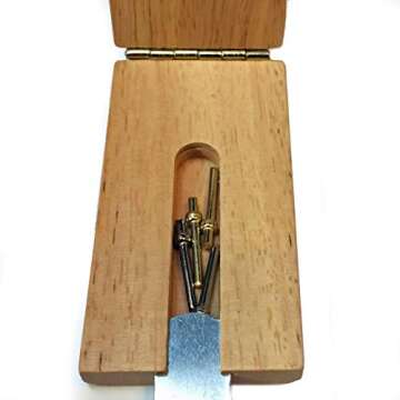 Travel-Friendly Wooden Cribbage Board with Metal Pegs