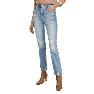 MOTHER Women's High Waisted Rider Skimp Jeans - The Confession - Light Wash, Size 29