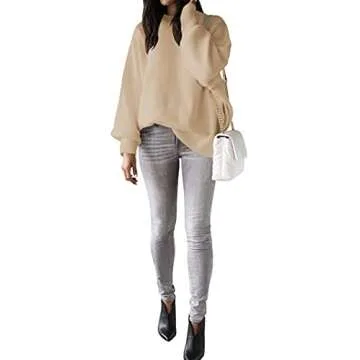 Chic LOGENE Women's Oversized Batwing Knit Sweater