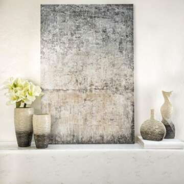 Sagebrook Home 16" Ceramic Vase for Rustic Decor and Gifting