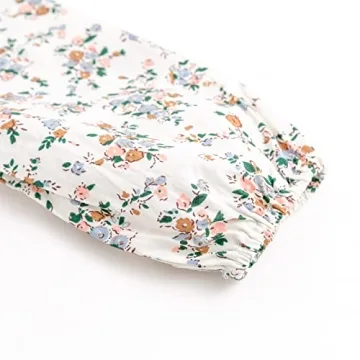 Curipeer Toddler Floral Blouse for Baby Girls in Cotton