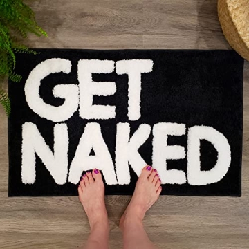 Charming Get Naked Bath Mat - Fun and Functional Decor