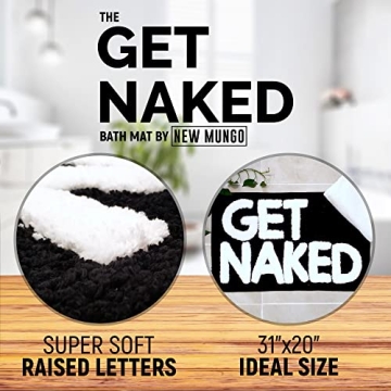 Charming Get Naked Bath Mat - Fun and Functional Decor