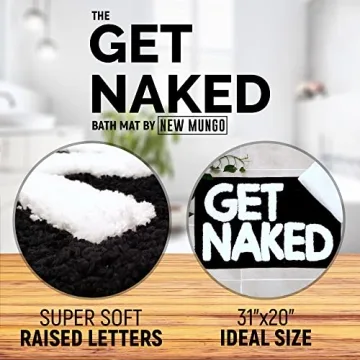 Charming Get Naked Bath Mat - Fun and Functional Decor