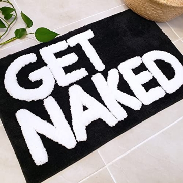 Charming Get Naked Bath Mat - Fun and Functional Decor