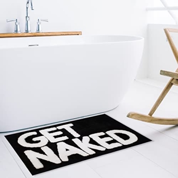 Charming Get Naked Bath Mat - Fun and Functional Decor