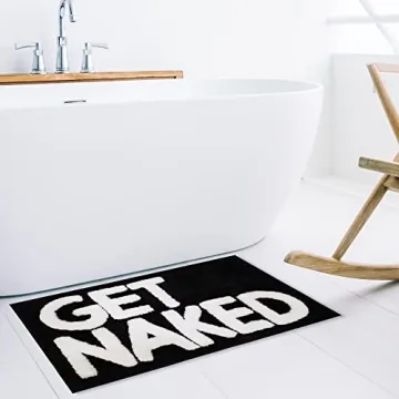 Charming Get Naked Bath Mat - Fun and Functional Decor