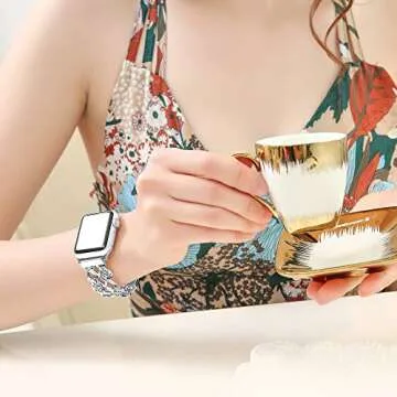 Elegant Rhinestone Apple Watch Band for Women - FresherAcc