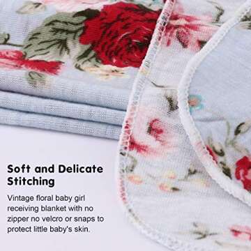 DRESHOW Floral Newborn Sleepsack with Hat for Babies
