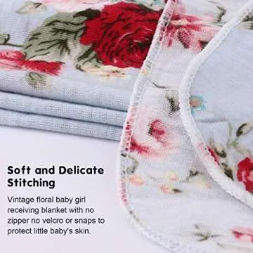 DRESHOW Floral Newborn Sleepsack with Hat for Babies