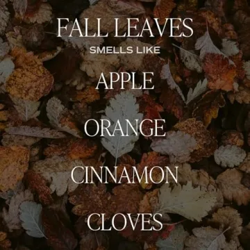 Fall Leaves Candles - Clean Burning Soy with 40 Hours Aroma