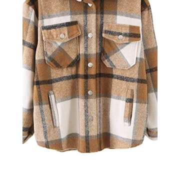 Button Down Long Sleeve Pocketed Jacket