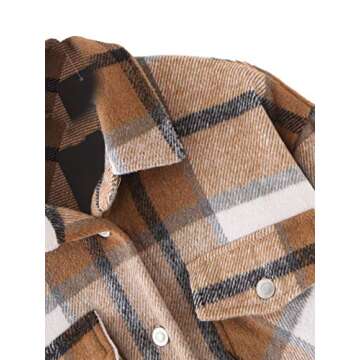 Button Down Long Sleeve Pocketed Jacket