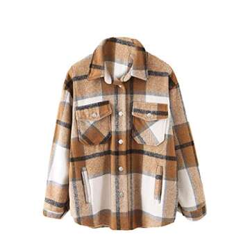 Button Down Long Sleeve Pocketed Jacket