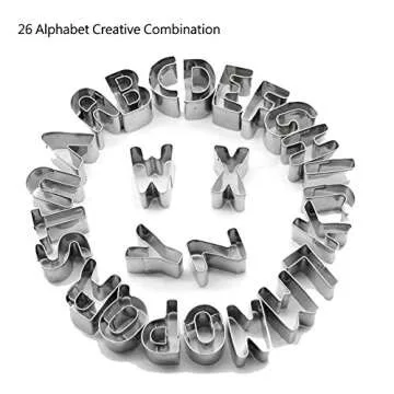 MELOP Alphabet Cookie Cutters Fun Baking Tool Set