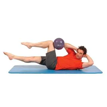 OPTP Triadball – 9½” Diameter Pilates Ball, Adjustable Firmness Workout Ball, Yoga Ball, Stability Ball, and Core Strength Exercise Ball