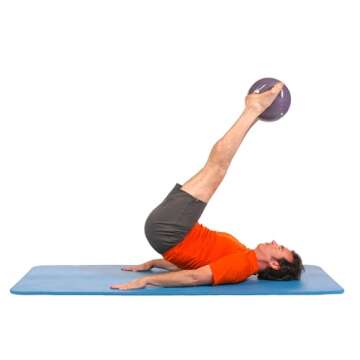 OPTP Triadball – 9½” Diameter Pilates Ball, Adjustable Firmness Workout Ball, Yoga Ball, Stability Ball, and Core Strength Exercise Ball