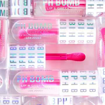 Makeup Revolution, PH Bomb Lip & Cheek Oil, Adapting & Buildable Formula, Universal Shade, 0.15 fl.oz.