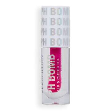Makeup Revolution, PH Bomb Lip & Cheek Oil, Adapting & Buildable Formula, Universal Shade, 0.15 fl.oz.
