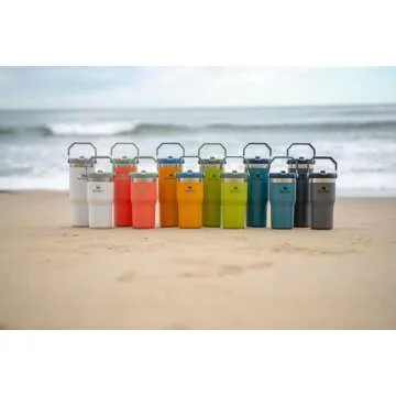 STANLEY IceFlow Stainless Steel Tumbler - Vacuum Insulated Water Bottle for Home, Office or Car Reusable Cup with Straw Leak Resistant Flip Cold for 12 Hours or Iced for 2 Days, Iris, 30OZ