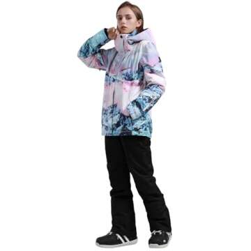 GSOU SNOW Women’s Ski Jacket and Pants Snowsuit - Warm & Stylish