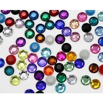 1000PCS Purple Amethyst Flat Back Rhinestones for Crafts