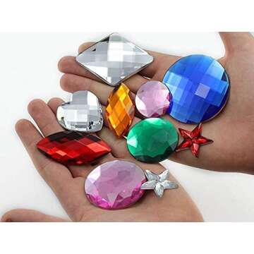 Allstarco 1000PCS 4.5mm SS20 Purple Amethyst .NAT02 Acrylic Flat Back Rhinestones for Jewelry Making and Face Painting Card Making Embelishments Plastic Crafts Gems