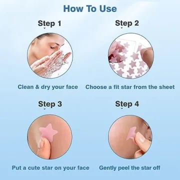 Cute Star Pimple Patches - Hydrocolloid Acne Covers