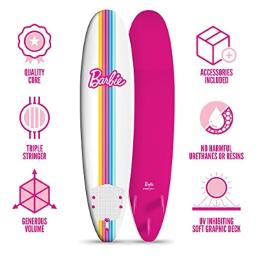 Barbie Signature 8ft Surfboard by Wavestorm Fun Durable