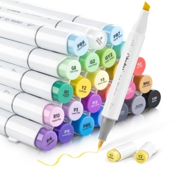 Ohuhu Dual-Tip Alcohol Markers for Vibrant Art