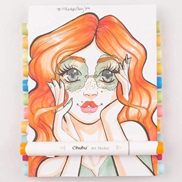 Ohuhu Dual-Tip Alcohol Markers for Vibrant Art