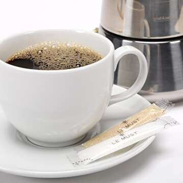 Organic Golden Brown and White Sugar Assortment - Biodegradable Compostable Euro Stick - 300 Individual Packets 4 gr