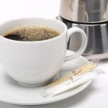 Organic Golden Brown and White Sugar Assortment - Biodegradable Compostable Euro Stick - 300 Individual Packets 4 gr