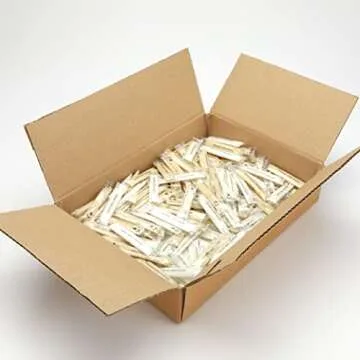 Organic Golden Brown and White Sugar Assortment - Biodegradable Compostable Euro Stick - 300 Individual Packets 4 gr
