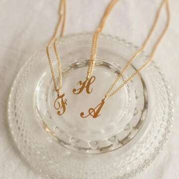 Custom Letter Initial Necklace - Personalize Your Gift
