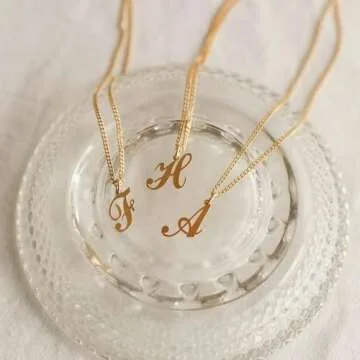 Custom Letter Initial Necklace - Personalize Your Gift