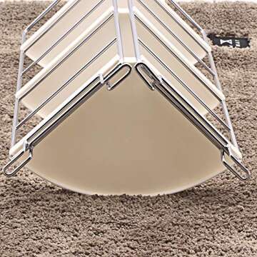 kaileyouxiangongsi 3-Tier Bathroom Countertop Organizer - Vanity Tray Cosmetic & Makeup Storage- Kitchen Spice Rack Standing Shelf - Corner Storage Shelf, Silver