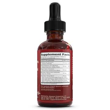 Organic Ceylon Cinnamon Berberine Liquid Drops Supplement with Bitter Melon Extract, Glucomannan, Gymnema, Chromium, Turmeric, Organic Panax Ginseng, Apple Cider Vinegar, Moringa Powder Vegetarian