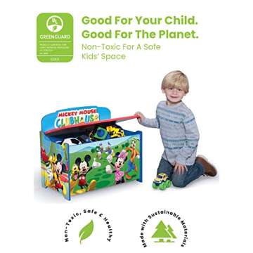 Delta Children Deluxe Toy Box - Disney Mickey Mouse