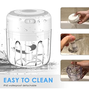 Electric Mini Garlic Chopper - Portable & USB Rechargeable