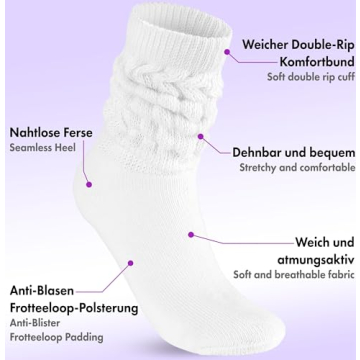 BRUBAKER Slouch Socks - Comfort for Gym and Home