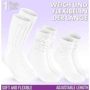 BRUBAKER Slouch Socks - Comfort for Gym and Home