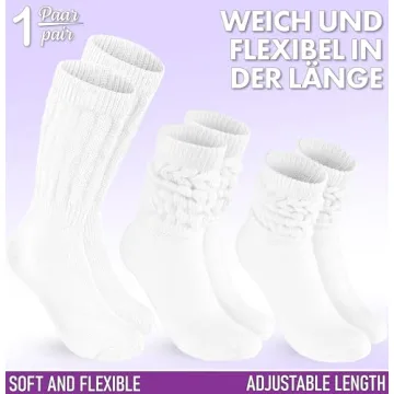 BRUBAKER Slouch Socks - Comfort for Gym and Home