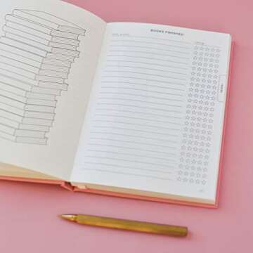 Kunitsa Co. Reading Journal for Book Lovers and Readers