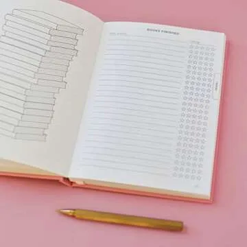 Kunitsa Co. Reading Journal for Book Lovers and Readers