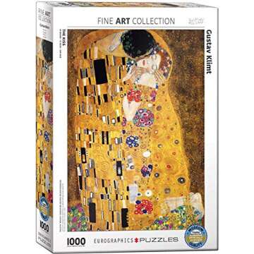 EuroGraphics Gustav Klimt The Kiss 1000 Piece Jigsaw Puzzle by Eurographics , Yellow