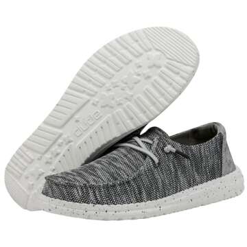 Hey Dude Wendy Sox - Lightweight Dark Grey Women's Shoes