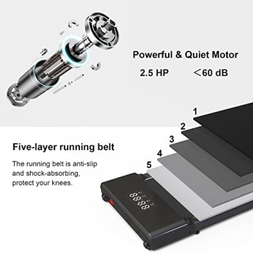 Portable Under Desk Treadmill for Home Workouts