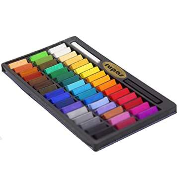 Rupas 48 Color Soft Dry Pastel Chalk Set for Artists