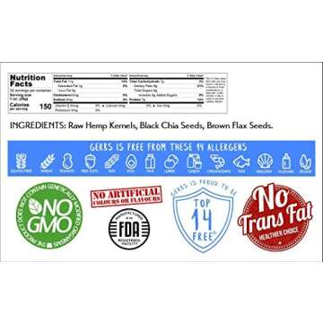 GERBS Super 3 Seed Snack Mix - Allergy-Free and Nutritious